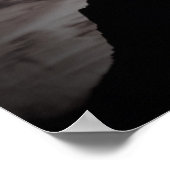 Poster noir & blanc Sunset (Coin)