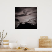 Poster noir & blanc Sunset (Cuisine)