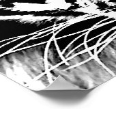 Poster noir blanc Tiger Eyes Imprimer (Coin)