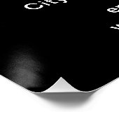 Poster noir brillant de marque commerciale (Coin)