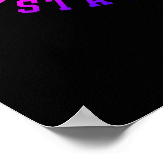 Poster noir brillant Guapo Barding W/ Arc en ciel (Coin)