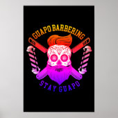 Poster noir brillant Guapo Barding W/ Arc en ciel (Devant)