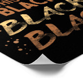 Poster Noir chaque mois Noir Histoire Bhm Blm Africain (Coin)