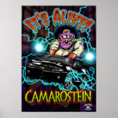 Poster noir Chevy Camaro SS (Devant)