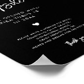 Poster Noir contemporain Capsule Temps 1er Anniversaire (Coin)