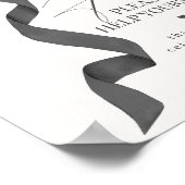 Poster Noir Coquette Bow Faveur Décor Signal (Coin)
