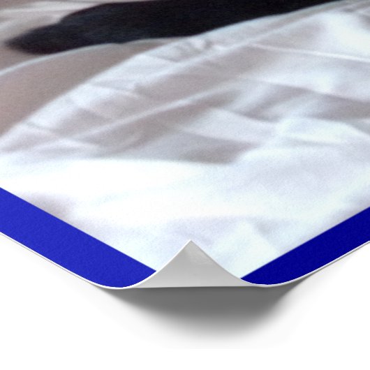 Poster noir de chat "Obsidian" (Coin)