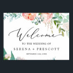 Poster Noir délicat | Accueil du Mariage de Peony romanti<br><div class="desc">Cette délicate affiche d'accueil noire et romantique de pivoine mariage est parfaite pour un mariage moderne. Le design minimaliste romantique présente une belle et élégante typographie noire sur un arrière - plan blanc au look épuré et sobre. Customisez l'affiche avec le nom de la mariée et du marié, et la...</div>