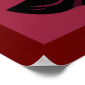 POSTER NOIR ELEGANCE-ROUGE #1 (Coin)