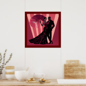 POSTER NOIR ELEGANCE-ROUGE #1 (Cuisine)