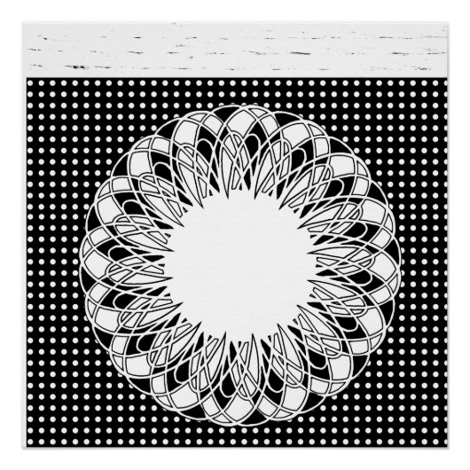 Poster noir et blanc (Devant)