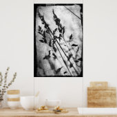 Poster noir et blanc (Cuisine)