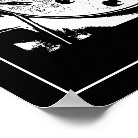 Poster Noir et blanc (Coin)