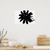 Poster noir et blanc (Cuisine)