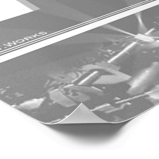 Poster Noir et blanc (Coin)