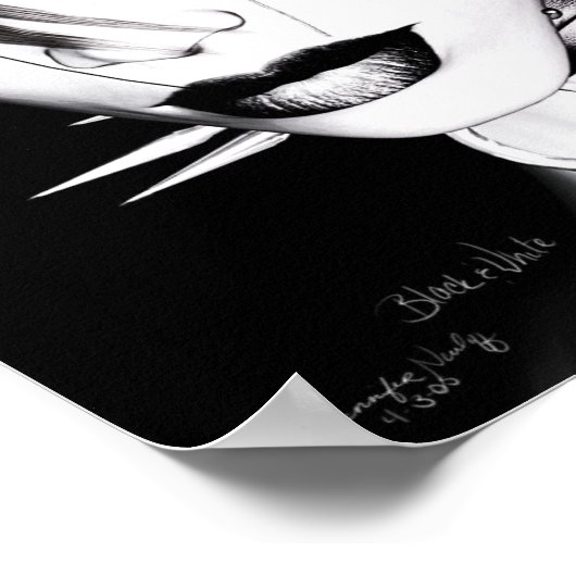 Poster Noir et blanc (Coin)