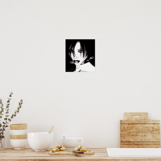 Poster Noir et blanc (Cuisine)