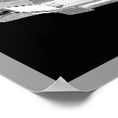 Poster Noir Et Blanc 1967 Buick Riviera Pop Art (Coin)