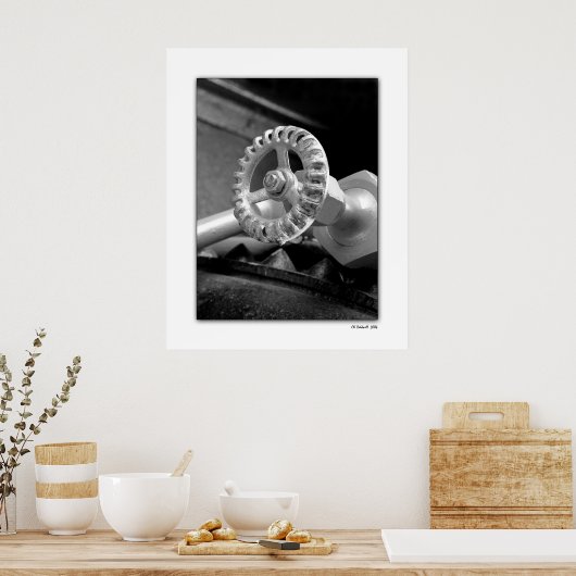 Poster Noir et blanc classique (Cuisine)