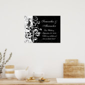 Poster Noir et blanc contemporain (Cuisine)