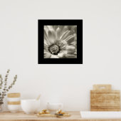 Poster noir et blanc Daisy (Cuisine)