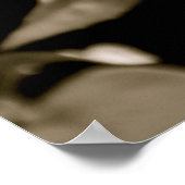 Poster noir et blanc Fuschia (Coin)