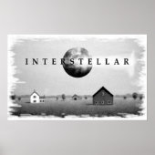Poster Noir et blanc interstellaire (Devant)