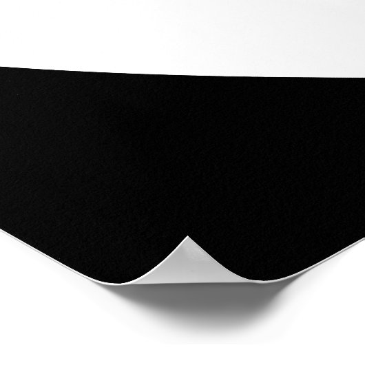 Poster Noir et Blanc Love Heart Design. (Coin)