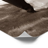 Poster noir et blanc mariage (Coin)