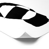 Poster Noir et blanc minimal (Coin)