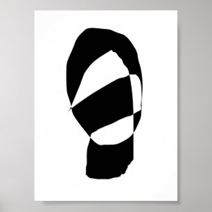 Poster Noir et blanc minimal