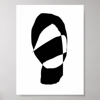 Poster Noir et blanc minimal