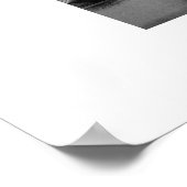 Poster Noir Et Blanc Monochrome Grain Rural Silos (Coin)