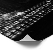 Poster Noir et blanc New York City Brooklyn Bridge (Coin)