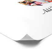 Poster Noir et blanc Numéro 5 Photo Collage (Coin)