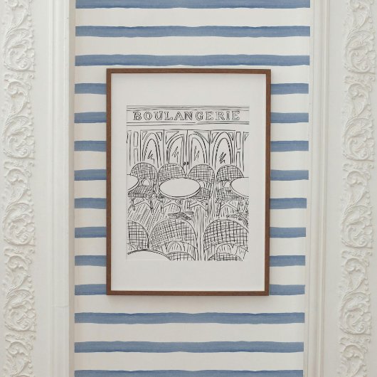 Poster noir et blanc Paris Boulangerie