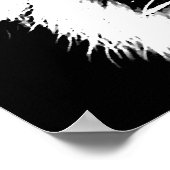 Poster Noir et blanc Sumatran Borneo Tiger Eyes (Coin)