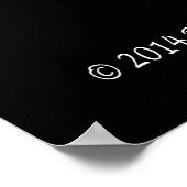 Poster noir et blanc Tiger (Coin)