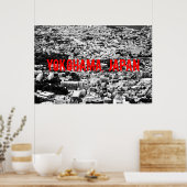 Poster noir et blanc Yokohama (Cuisine)