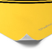 Poster noir et jaune (Coin)