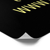 Poster Noir et or (Coin)