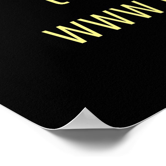 Poster Noir et or (Coin)