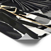 Poster Noir et or, Luxe riche, style Moulin rouge (Coin)