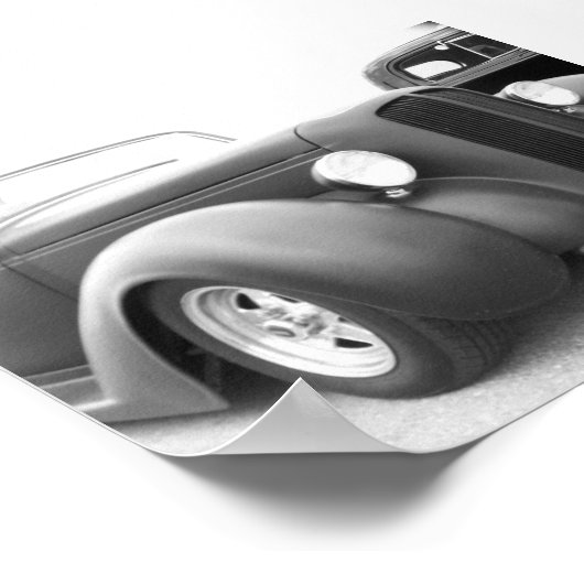 Poster Noir et plat (Coin)