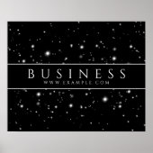 Poster Noir étoile (Devant)