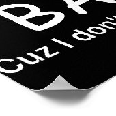 Poster noir Guibets Not Balls (Coin)