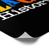 Poster Noir Histoire Mois Fist Femmes Hommes (Coin)