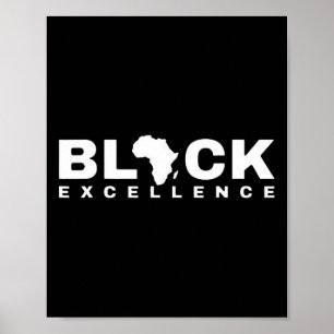 Poster Noir Histoire Mois Sensibilisation Afro-Américain 