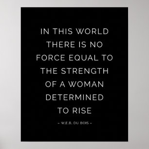 Poster Noir inspiré d'affiches de citation de femme de