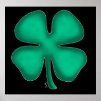 Poster noir irlandais mat